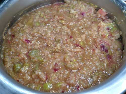 mashed vegetables for pav bhaji recipe